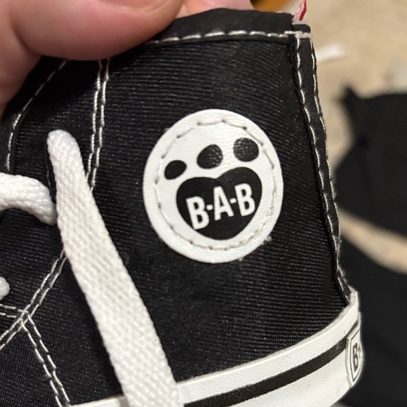 Build a Bear black Top and Shorts Set with Sneakers and glasses - Picture 2 of 4